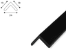 Кутовий профіль 1919 чорний чорний в інтер'єрі