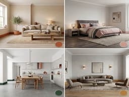 Pure Minimal 8015 під фарбування під фарбування в інтер'єрі